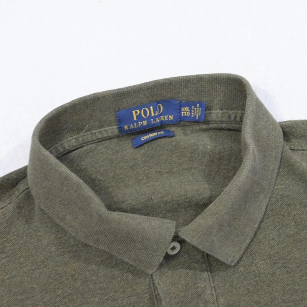 Polo Ralph Lauren Golf Polo Green Custom Fit Short Sleeve Mens‎ Size 2XL XXL